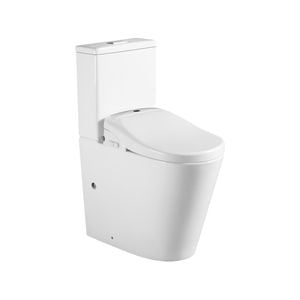 evekare Raised Height Rimless Back To Wall Toilet Suite With Smart Bidet Toilet Seat