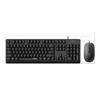 Rapoo X130pro Wired Optical Mouse/keyboard Combo - Black