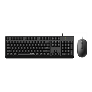 Rapoo X130pro Wired Optical Mouse/keyboard Combo - Black