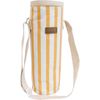 LVD Sun Insulated Canvas Wine Cooler Bag 12x33cm Yellow/White Stripes