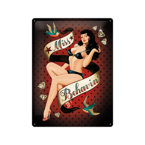 Nostalgic-Art Large Sign Miss Behavin