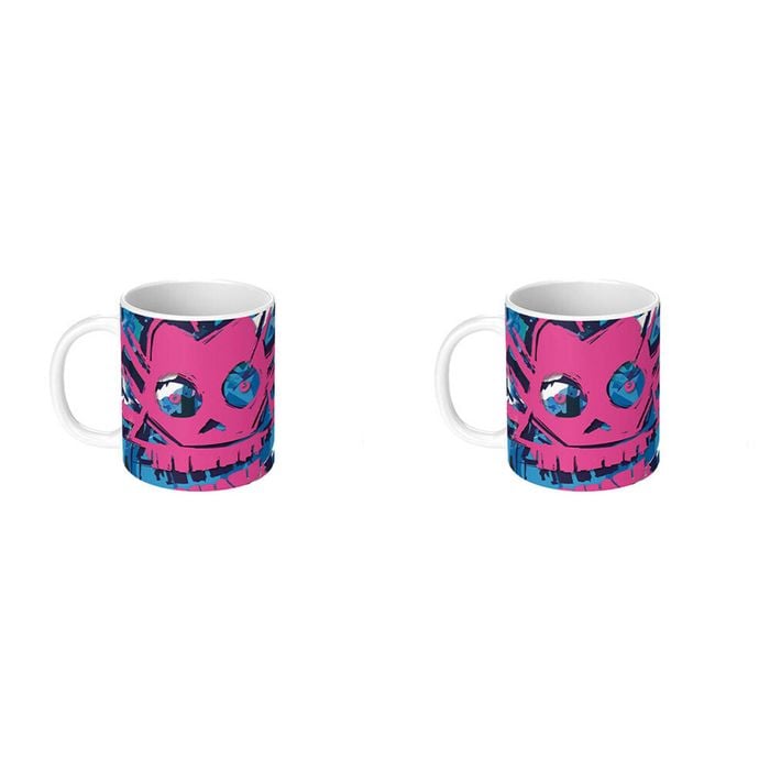 2PK Impact Rock Merchandise Arcane League of Legends Jinx Coffee Mug White
