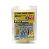 Zenith 8 - 10 x 50mm Galvanised Square Drive Countersunk Ribbed Head Timber Screws - 50 Pack