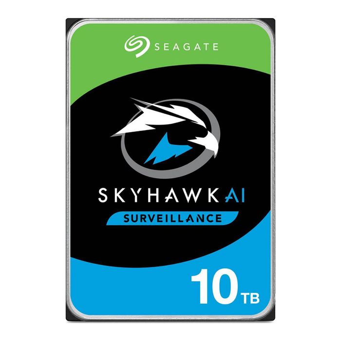 Seagate 10TB 3.5' SkyHawk Surveillance AI, 512E SATA3 6Gb/s 256MB Cache 24x7 HDD ST10000VE001  5 Years Warranty
