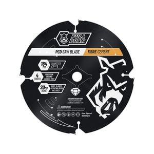 Full Boar 184mm 4T PCD Fibre Cement Circular Saw Blade