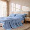 Royal Comfort 2000 Thread Count Bamboo Cooling Sheet Set Light Blue King