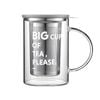 Buydeem Teapot Tea Cup With Drain Basket Separation Filter High Borosilicate Glass 500ml Cd1002