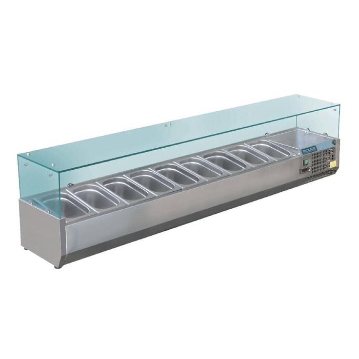 Polar G-series Countertop Prep Fridge 9x 1/3gn - Countertop Prep Fridges (gd878-a)