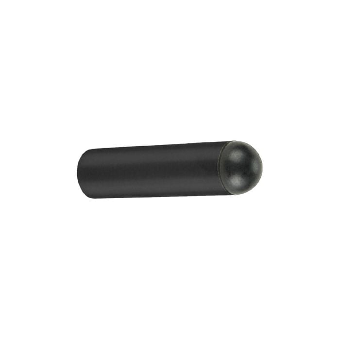 Zanda 75mm Matt Black Round Wall Mounted Door Stop