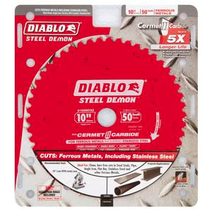 Diablo 254mm 50T Steel Demon Ferrous Metals Circular Saw Blade