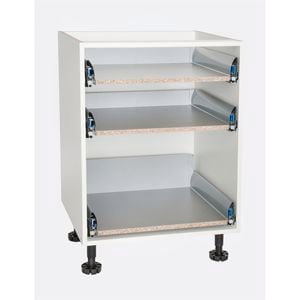Kaboodle Kitset 600 Soft Close 3 Drawer Carcase White