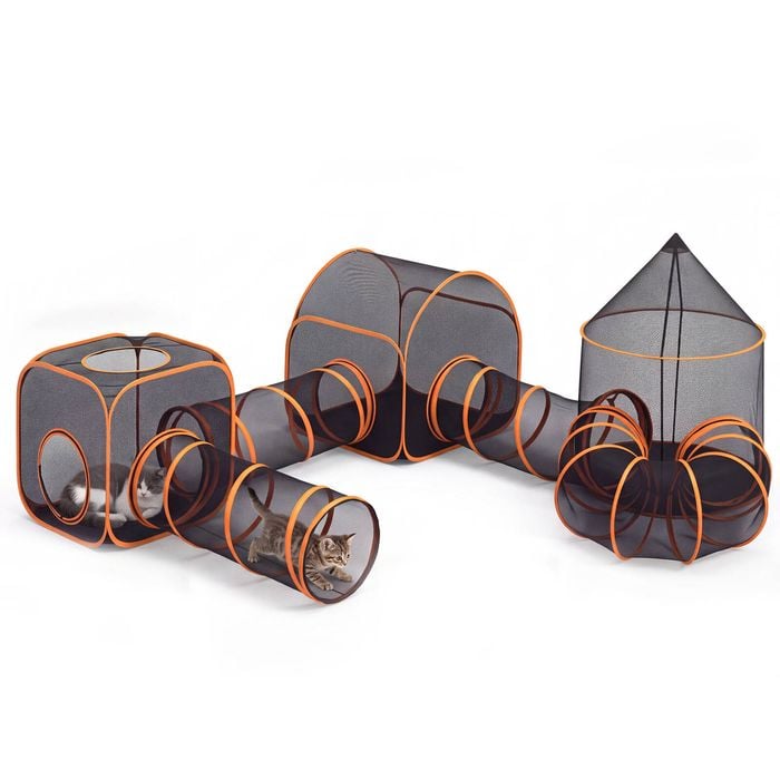 Advwin 7in1 Pet Playpen Cat House Enclosures Pop Up Tent Tunnel Dog Cage Puppy Rabbit
