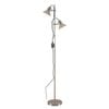Telbix Corelli Industrial Standing Floor Lamp Light Metal Nickel