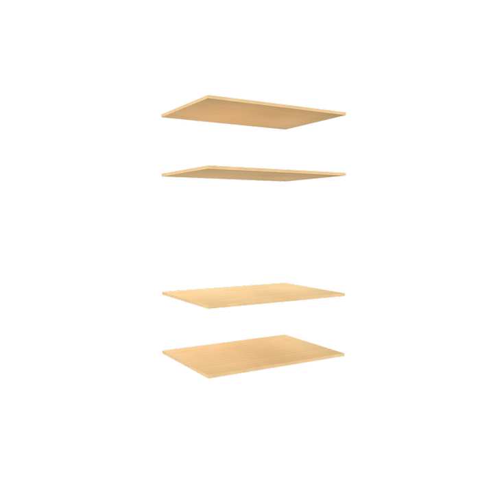 Lugna 4 Shelf Insert Kit Sand Fits 900 x 580mm Cabinet Shell