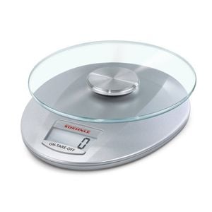 Soehnle Roma Digital LCD Kitchen Food Scale w/ Removable Plate Silver 5kg