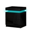 Bedside Table LED Black