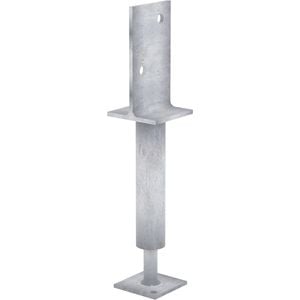 Dunnings 90mm Galvanised Adjustable T Blade Post Support
