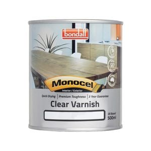 Bondall 500ml Gloss Monocel Clear Timber Varnish