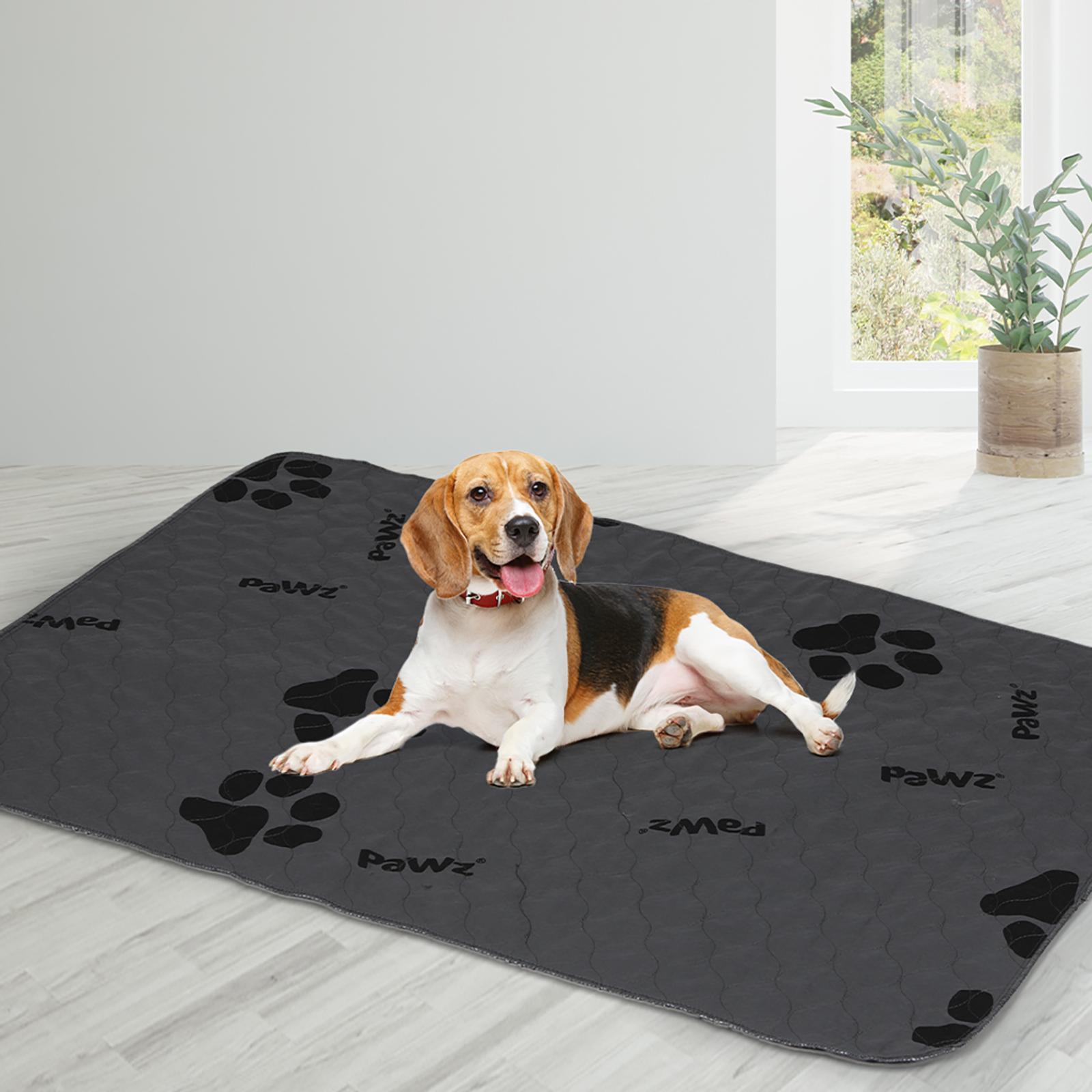 PaWz 4x Washable Dog Puppy Training Pad Pee Puppy Reusable Cushion XXL Grey Bunnings Australia