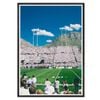 Galrie Stunning Football Stadium Art Print with Majestic Mountain View, Black Frame, A3 30 x 42cm (12 x 16inch)