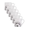 6x Ashdene Peeking Pups Ceramic Drinking Mug Oodle 370ml Animal Art
