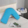 Fabric Fantastic 1000TC Premium Ultra Soft V SHAPE Pillowcase - Light Blue