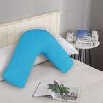 Fabric Fantastic 1000TC Premium Ultra Soft V SHAPE Pillowcase - Light Blue