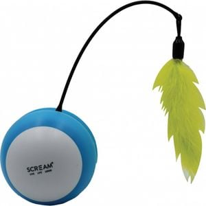 Scream Roll-o Tumbling Ball Cat Toy-blue And Green