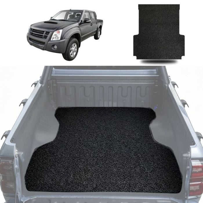 Signature Honeycomb UTE Tub Mat Tray Liner for Isuzu D-Max Crew Cab 2011 - 2020 (RT50/85) - Black
