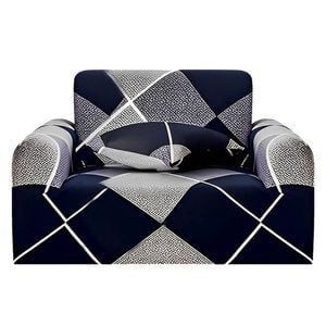 SOGA 1-Seater Checkered Sofa Cover