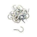 Everhang 18mm White PVC Cup Hook - 25 Pack