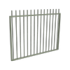 ProtectorAl 1201 - 1500 x 1200mm Pale Eucalypt Aluminium Picket Top Garden Gate
