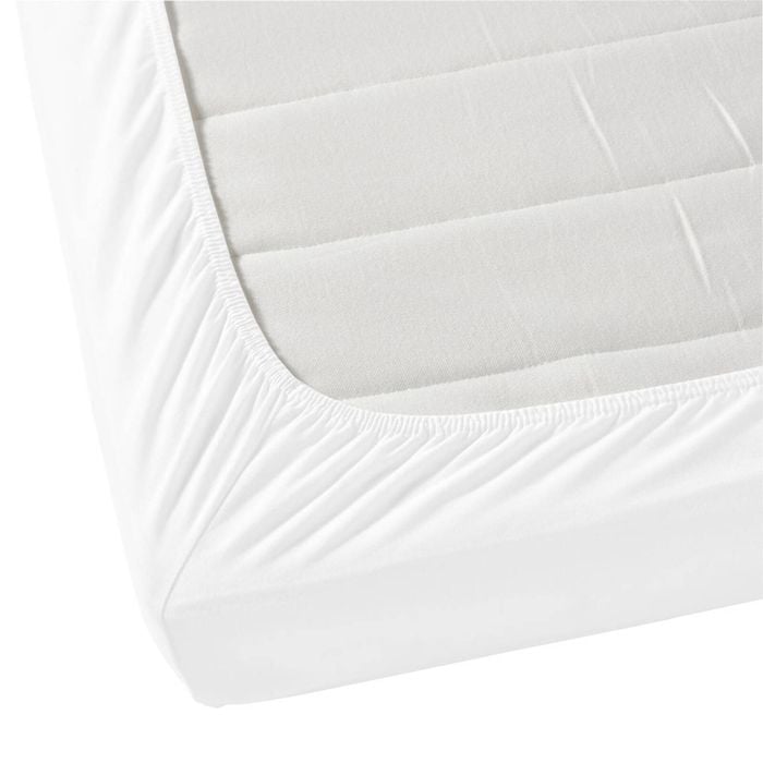 Jenny Mclean Porto Fitted Sheet 100% Cotton King 400TC - White