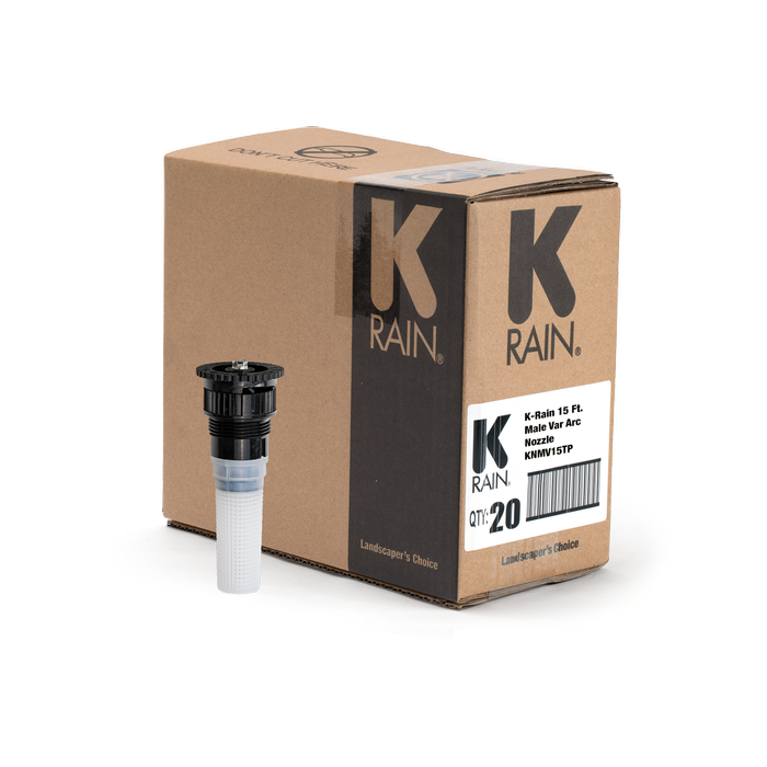 K-Rain Adjustable Spray Nozzle 15ft Male - 20 Pack