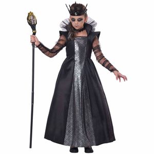 Dark Majesty Evil Queen Goth Gothic Dark Fairytale Child Girls Costume S