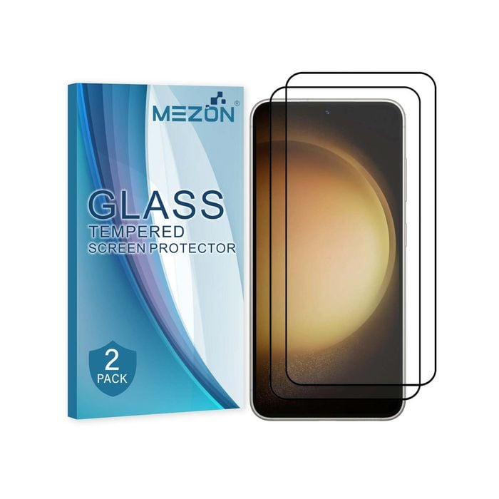 2 Pack MEZON Samsung Galaxy S23 (6.1") Clear Premium 9H HD Tempered Glass