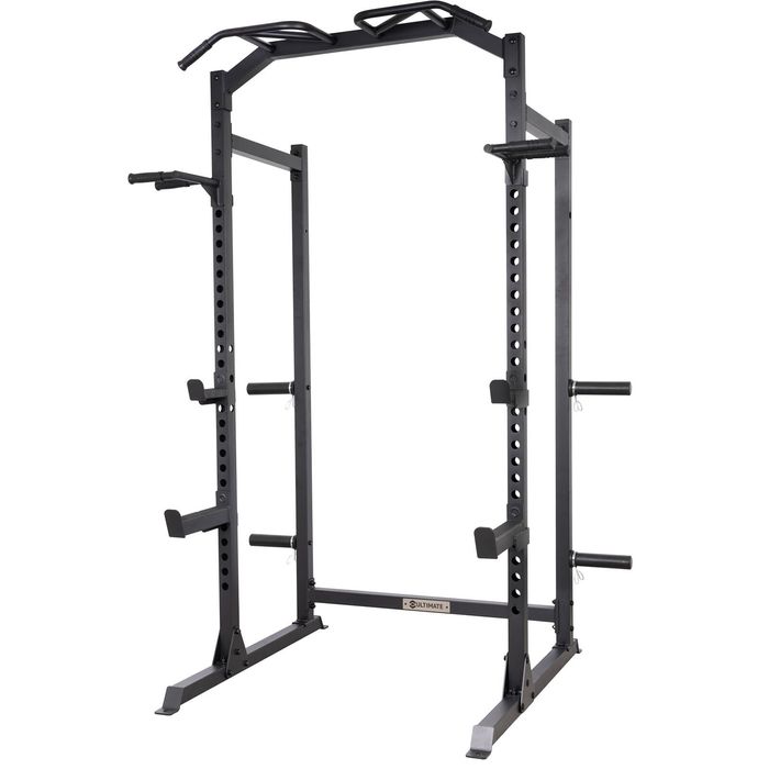 Ultimate 1490 x 1200 x 2120mm Black Ultimate Gym Rack with Accessories