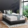 Oikiture Bed Frame Gas Lift With Mattress Set Black- King Single