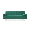 Sofia 3 Seater Sofa Bed - Velvet Green