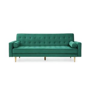 Sofia 3 Seater Sofa Bed - Velvet Green