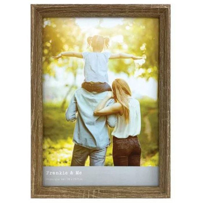 Frankie & Me Window Wooden A4 Picture Frame Home/Office Photo Decor Oak