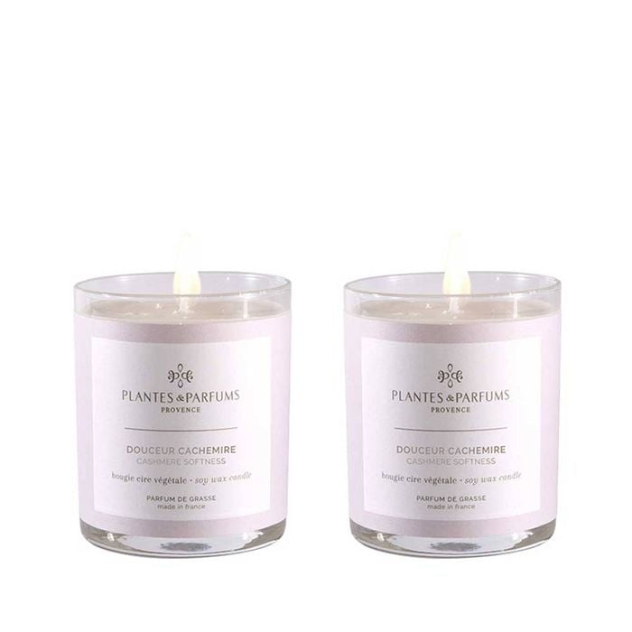 Set of 2 - 180g Perfumed Hand Poured Candle - Cashmere Softness