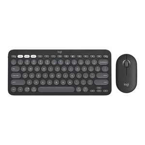 Logitech Pebble 2 Combo Wireless Keyboard Mouse - Tonal Graphite [920-012187]