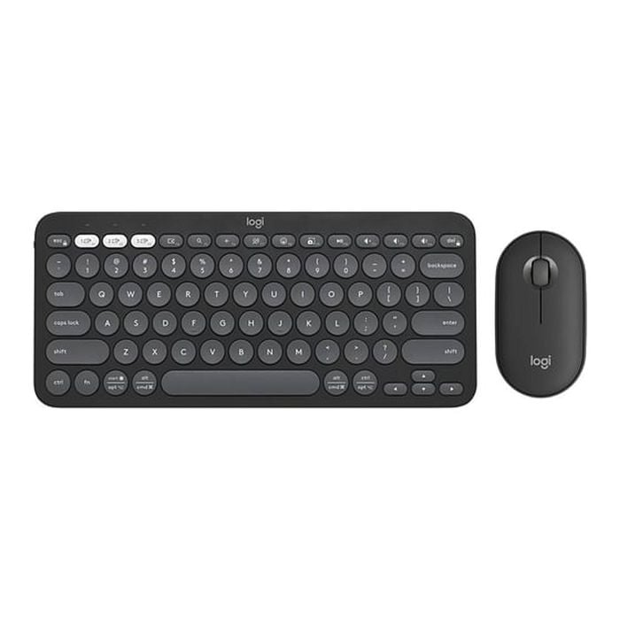 Logitech Pebble 2 Combo Wireless Keyboard Mouse - Tonal Graphite [920-012187]
