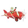 Gibson Gifts Lustre Xmas LED Santa in Aeroplane Home/Living Room Decor 33x25cm