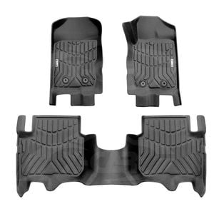 3D All-Weather Floor Mats for Ford Everest 2015-2022 Customized Car Floor Liners Full Set Carpet