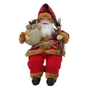 P&P Multicolour Santa Claus Christmas Standing Ornament Festive Mantel Table Garden Decor