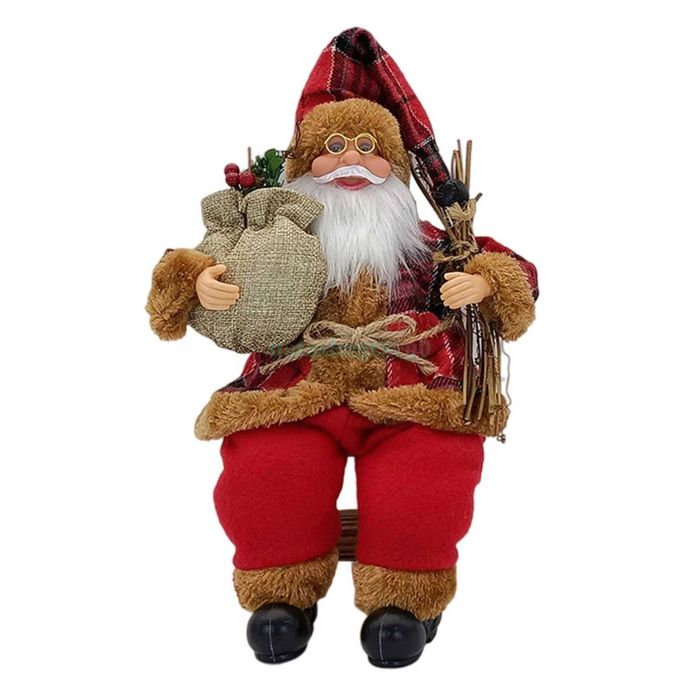 P&P Multicolour Santa Claus Christmas Standing Ornament Festive Mantel Table Garden Decor