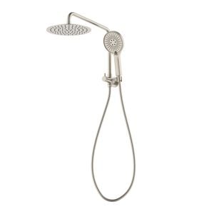 Mondella Resonance Brushed Nickel 5 Function Hand Shower and 1/2 Twin Shower Set WELS 3 Star 9L/min