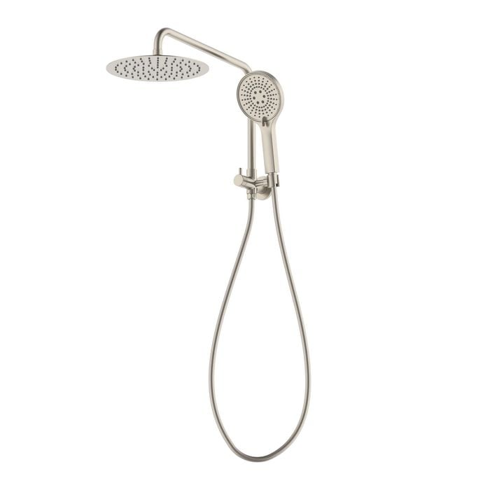 Mondella Resonance Brushed Nickel 5 Function Hand Shower and 1/2 Twin Shower Set